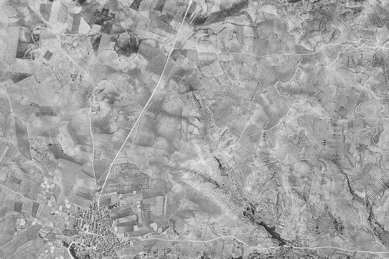 Ortofoto de 1956-1957 del núcleo de Villarta
