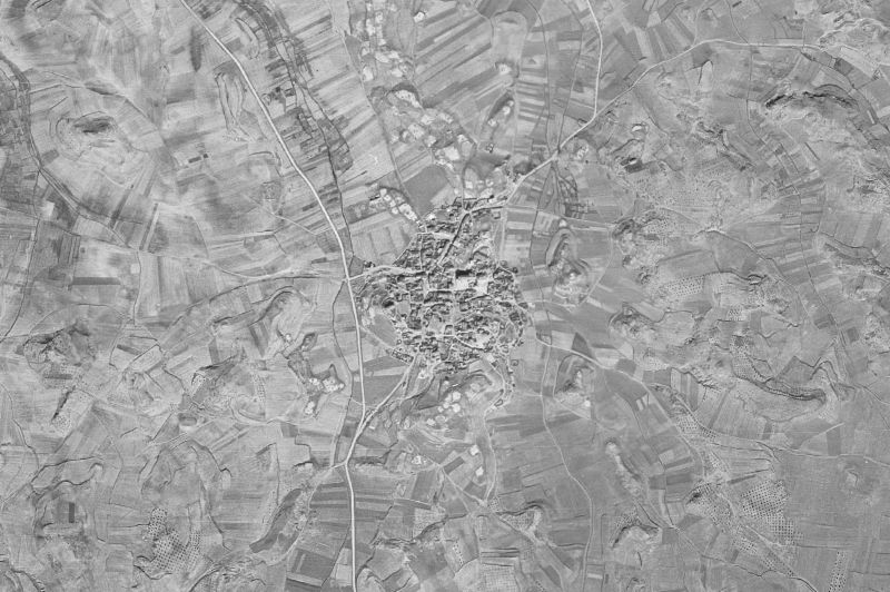 Ortofoto de 1956-1957 del núcleo de Villas de la Ventosa