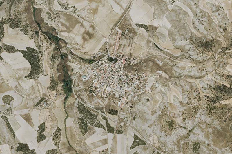 Ortofoto actual del núcleo de Zarza de Tajo