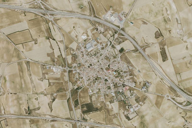 Ortofoto actual del núcleo de Campos del Paraíso
