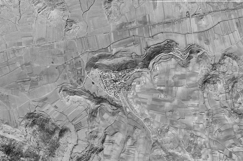 Ortofoto de 1956-1957 del núcleo de Villar y Velasco