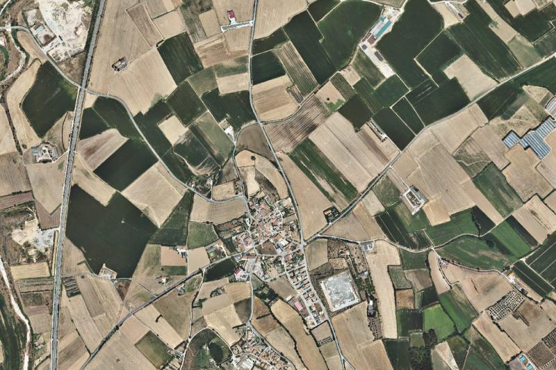 Ortofoto actual del núcleo de El Far d'Empordà