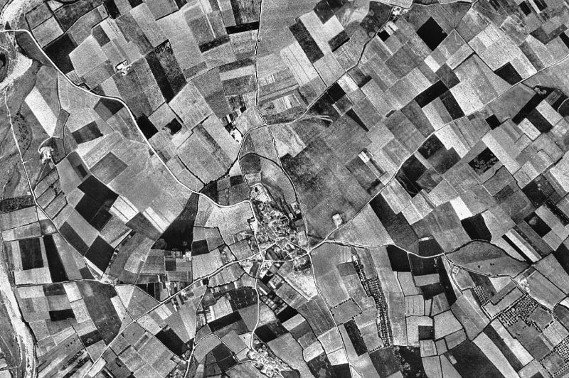 Ortofoto de 1956-1957 del núcleo de El Far d'Empordà