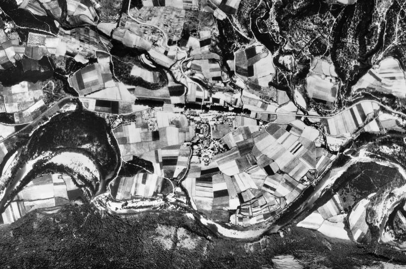 Ortofoto de 1956-1957 del núcleo de Argelaguer