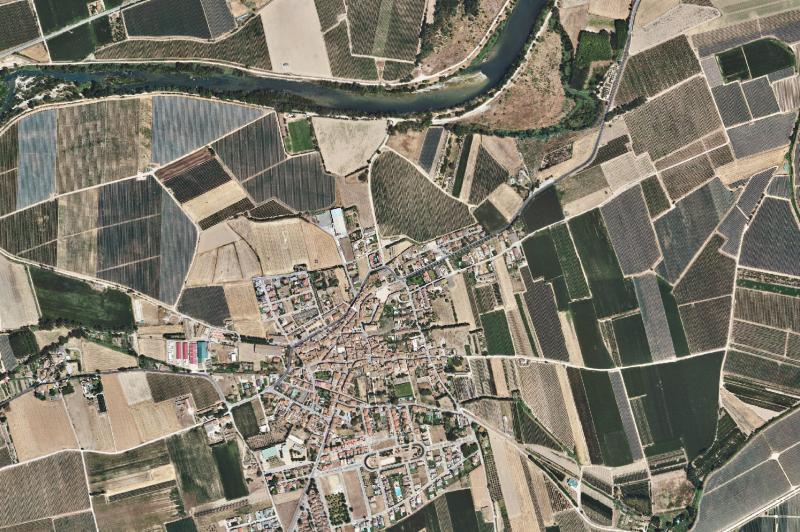 Ortofoto actual del núcleo de L'Armentera