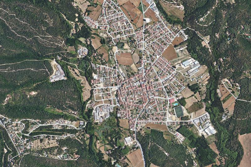 Ortofoto actual del núcleo de Breda