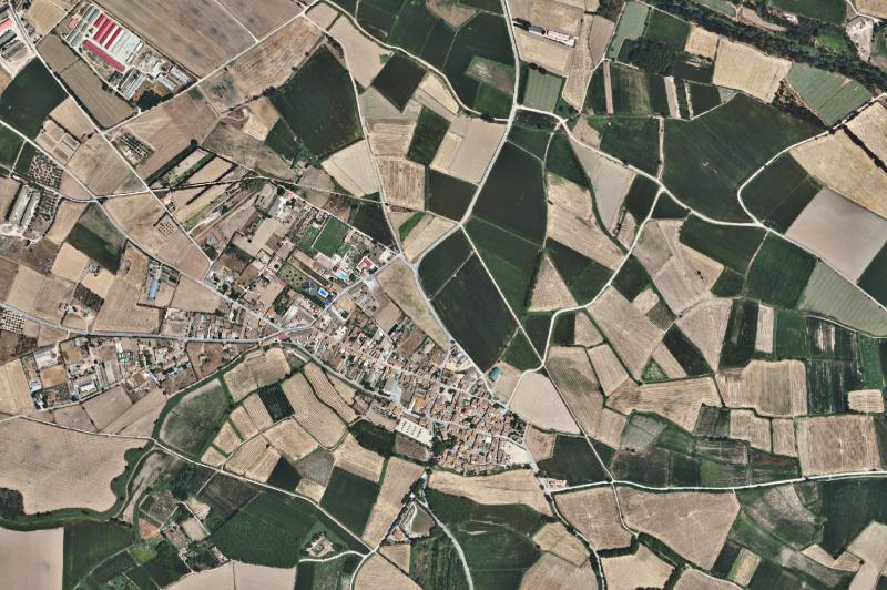 Ortofoto actual del núcleo de Cabanes