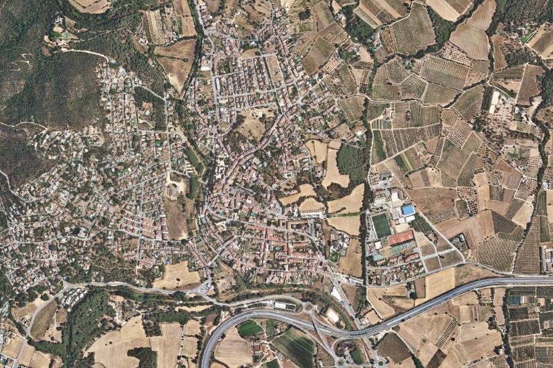 Ortofoto actual del núcleo de Calonge i Sant Antoni