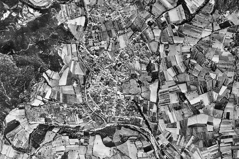Ortofoto de 1956-1957 del núcleo de Calonge i Sant Antoni