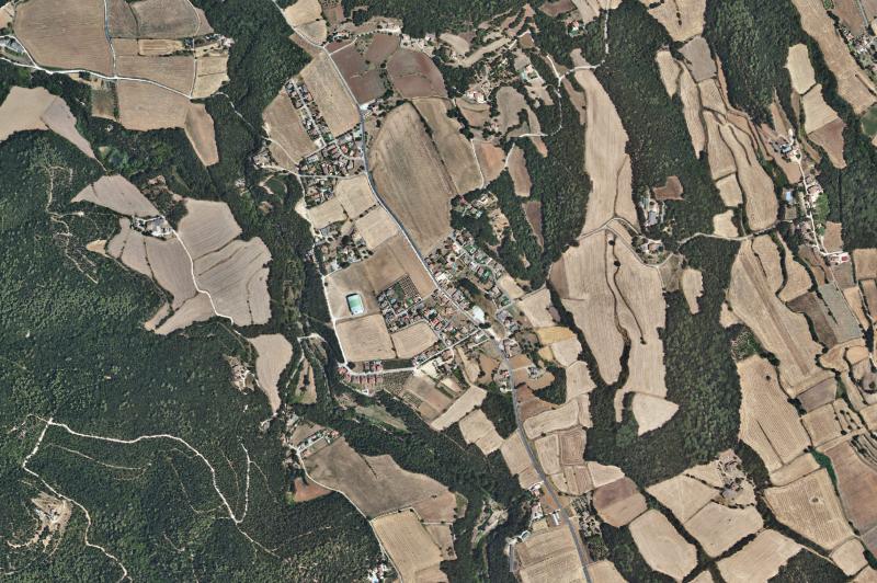Ortofoto actual del núcleo de Canet d'Adri