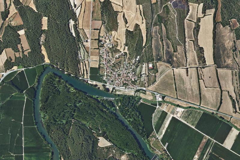 Ortofoto actual del núcleo de Colomers