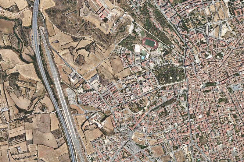 Ortofoto actual del núcleo de Figueres