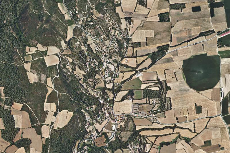 Ortofoto actual del núcleo de Foixà
