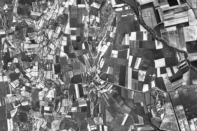 Ortofoto de 1956-1957 del núcleo de Fontanilles