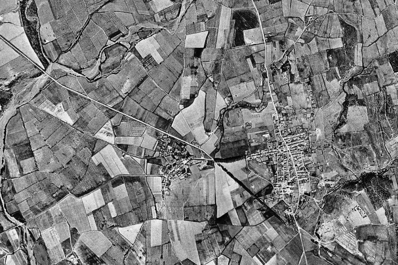 Ortofoto de 1956-1957 del núcleo de Garriguella
