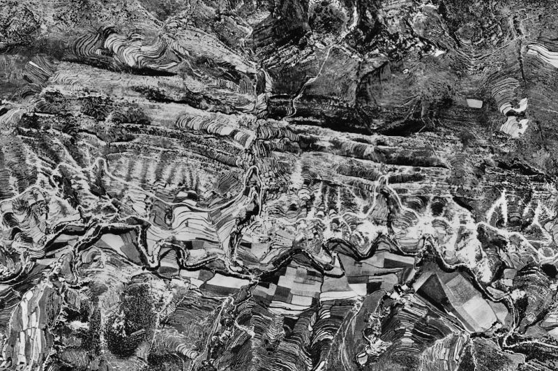 Ortofoto de 1956-1957 del núcleo de Gombrèn