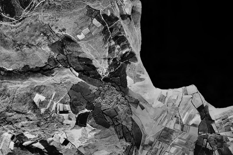 Ortofoto de 1956-1957 del núcleo de Guils de Cerdanya