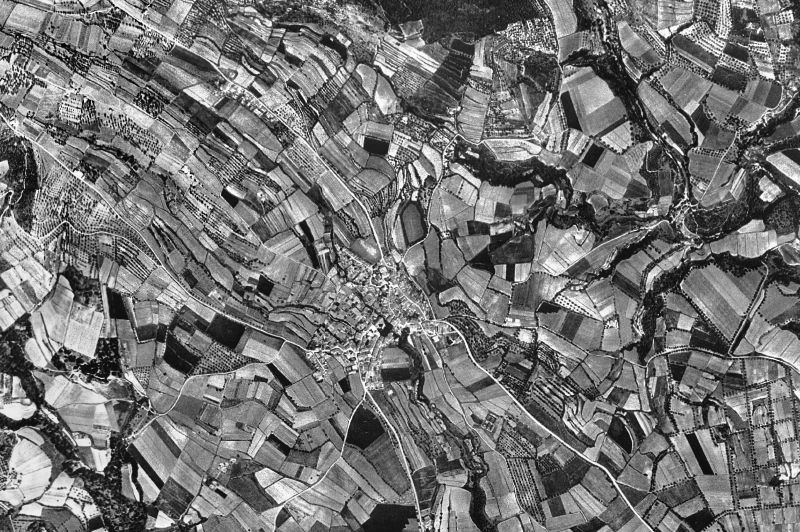 Ortofoto de 1956-1957 del núcleo de Lladó