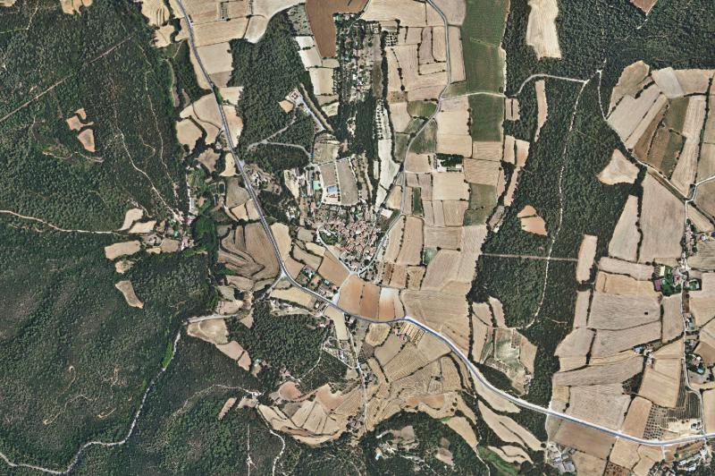 Ortofoto actual del núcleo de Madremanya