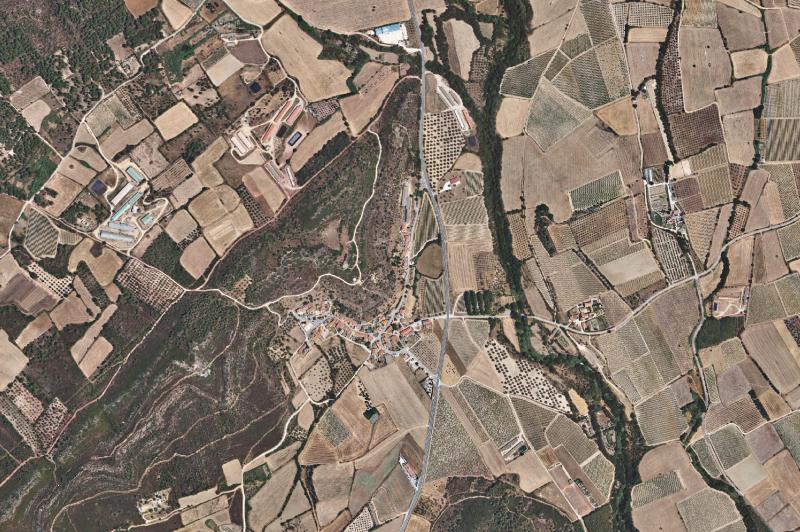 Ortofoto actual del núcleo de Masarac i Vilarnadal