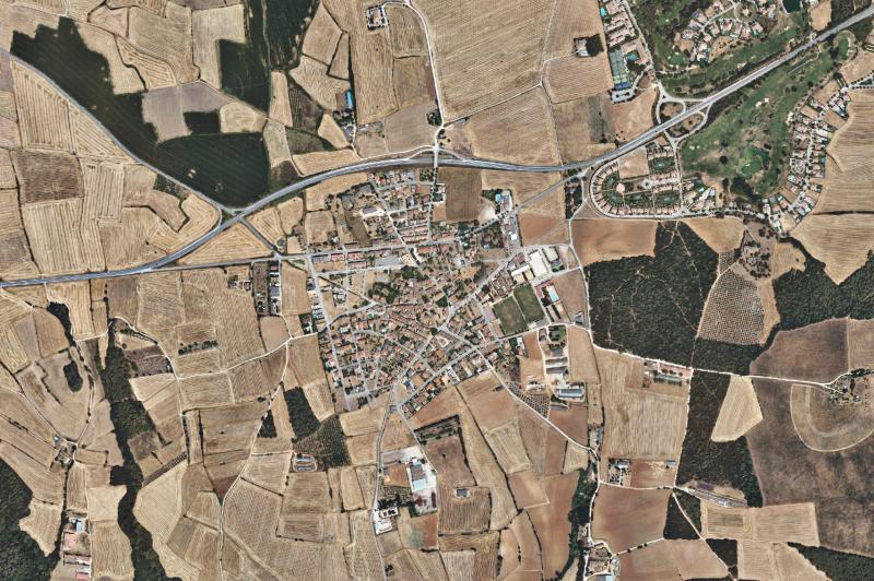 Ortofoto actual del núcleo de Navata