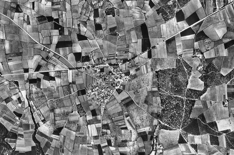 Ortofoto de 1956-1957 del núcleo de Navata