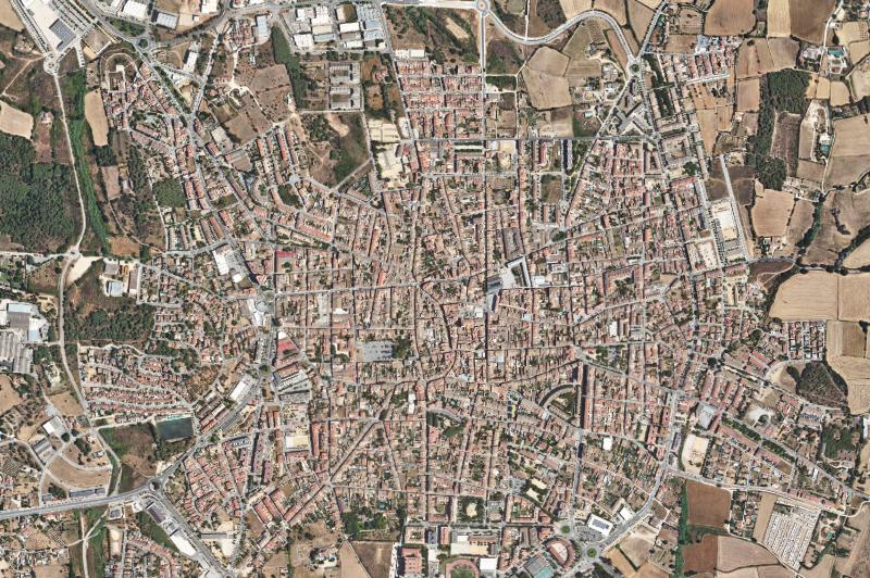 Ortofoto actual del núcleo de Palafrugell