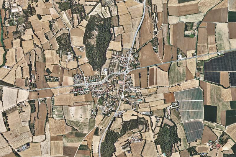 Ortofoto actual del núcleo de Parlavà