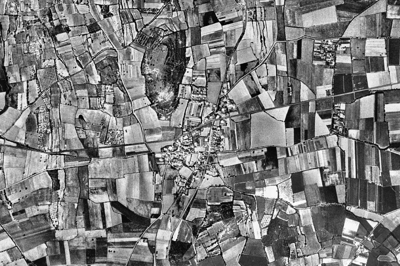Ortofoto de 1956-1957 del núcleo de Parlavà