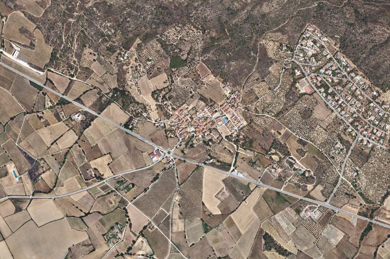 Ortofoto actual del núcleo de Pau