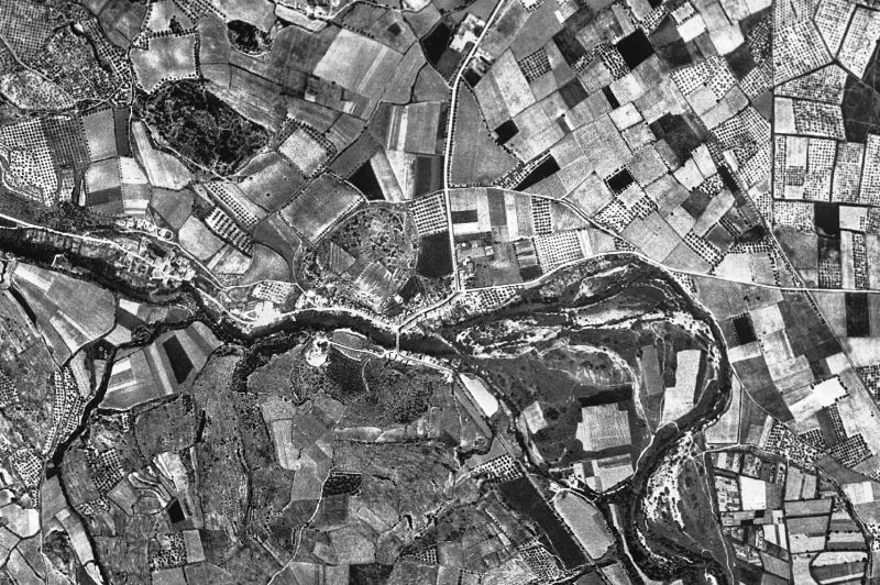 Ortofoto de 1956-1957 del núcleo de Pont de Molins