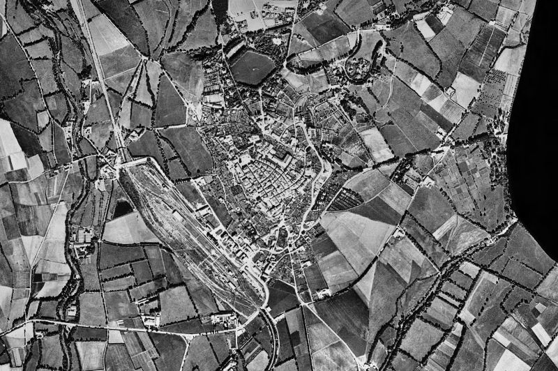 Ortofoto de 1956-1957 del núcleo de Puigcerdà