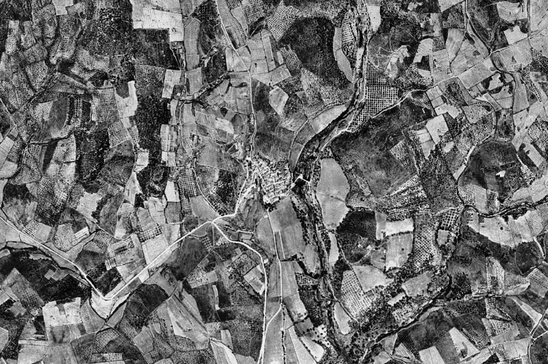 Ortofoto de 1956-1957 del núcleo de Rabós