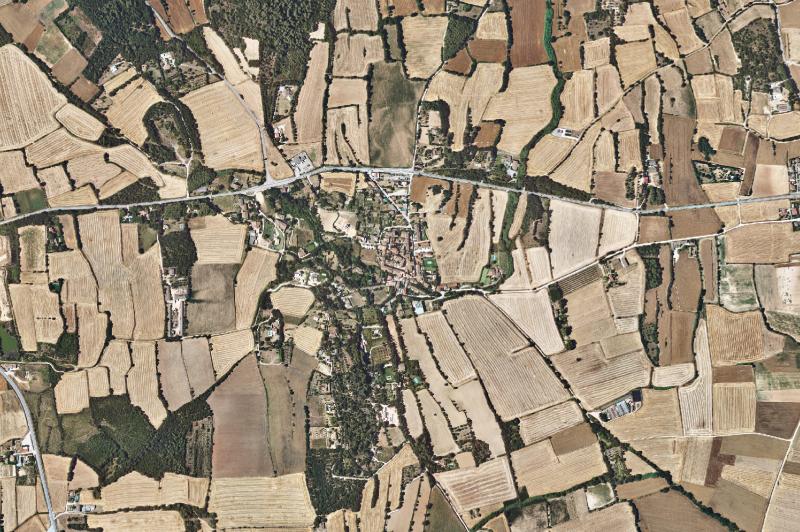 Ortofoto actual del núcleo de Rupià