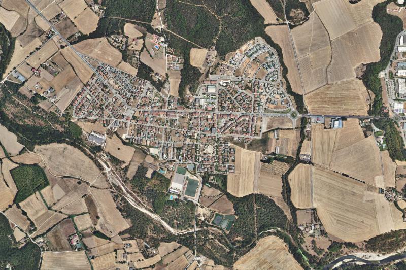 Ortofoto actual del núcleo de Sant Gregori