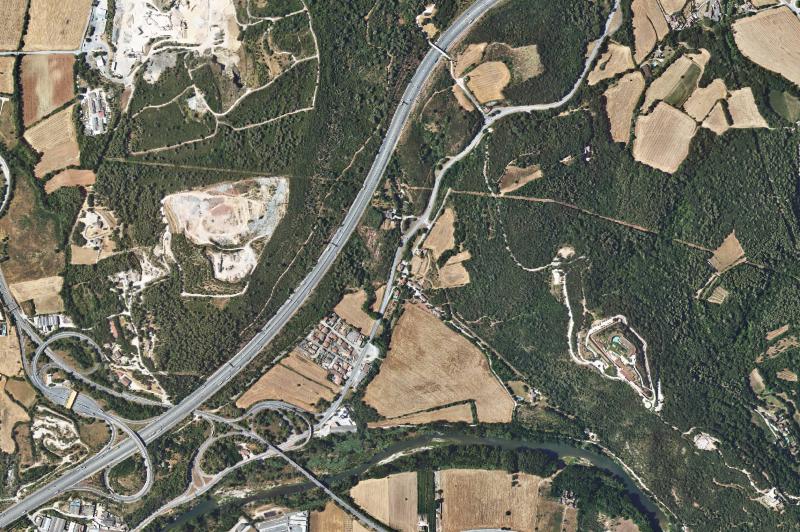 Ortofoto actual del núcleo de Sant Julià de Ramis
