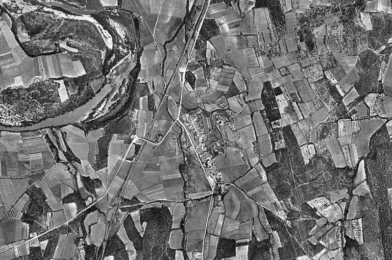 Ortofoto de 1956-1957 del núcleo de Sant Mori