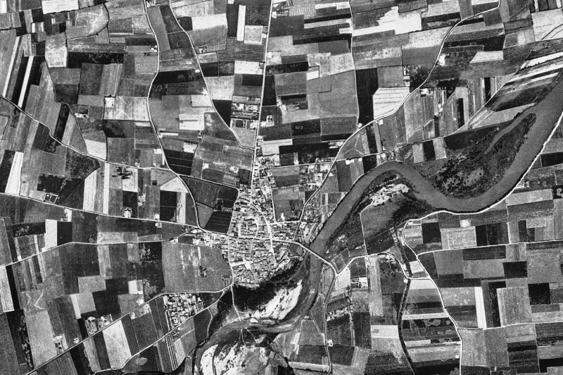 Ortofoto de 1956-1957 del núcleo de Sant Pere Pescador