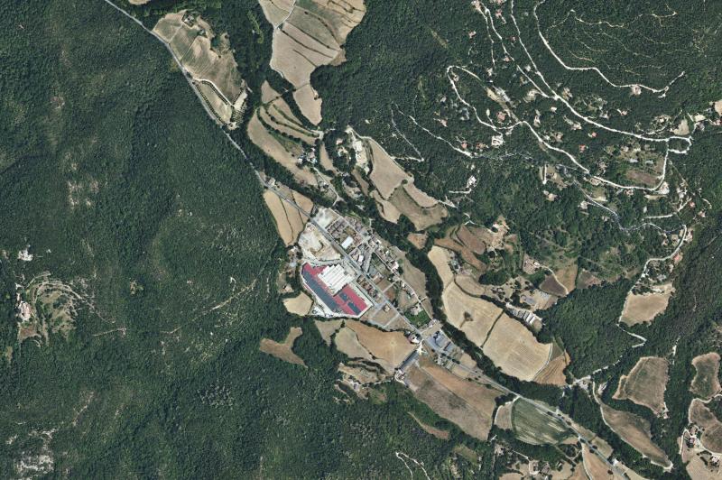 Ortofoto actual del núcleo de Sant Aniol de Finestres