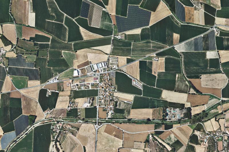 Ortofoto actual del núcleo de Serra de Daró