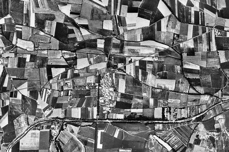 Ortofoto de 1956-1957 del núcleo de Serra de Daró