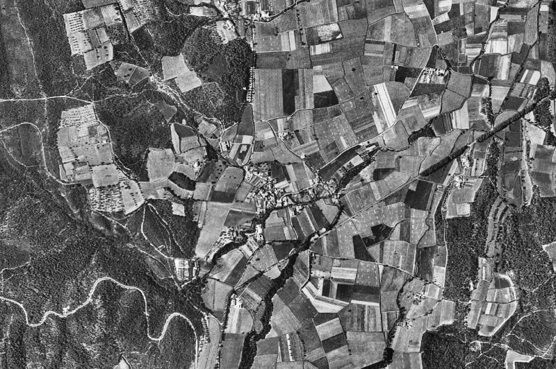 Ortofoto de 1956-1957 del núcleo de Torrent