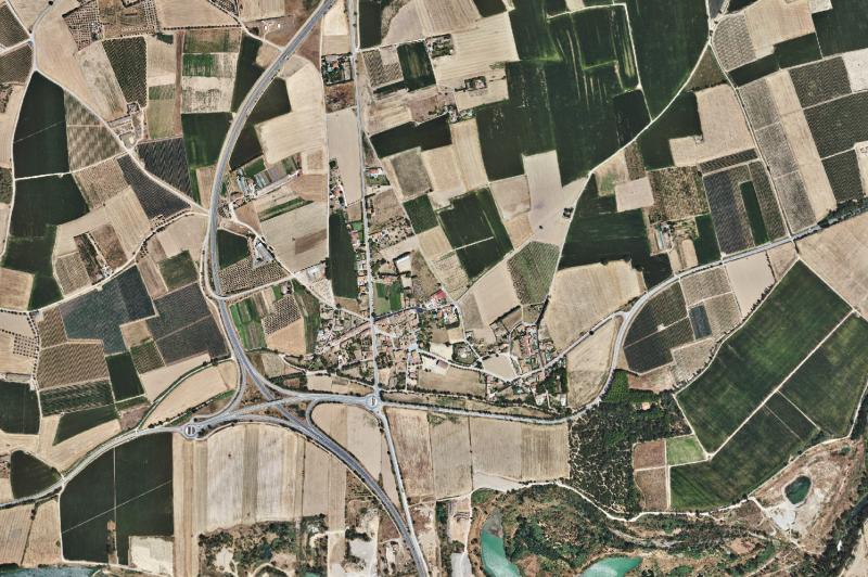 Ortofoto actual del núcleo de Torroella de Fluvià