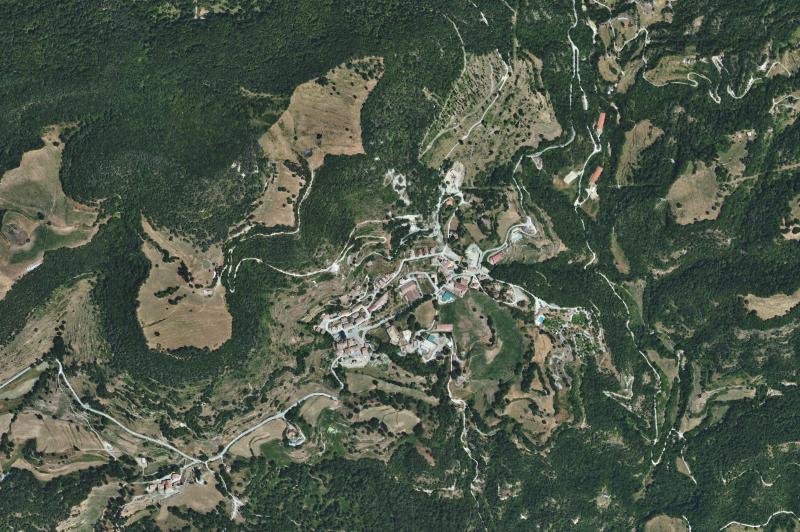 Ortofoto actual del núcleo de Vidrà