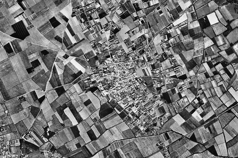 Ortofoto de 1956-1957 del núcleo de Vilabertran