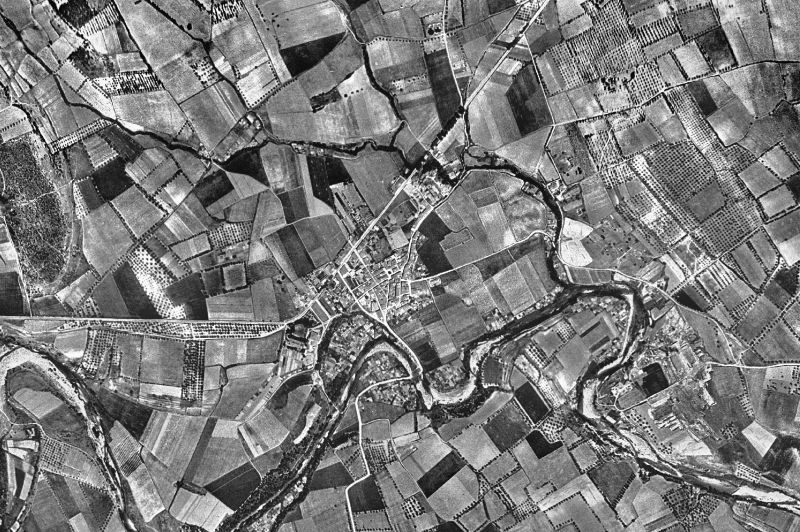 Ortofoto de 1956-1957 del núcleo de Vilafant