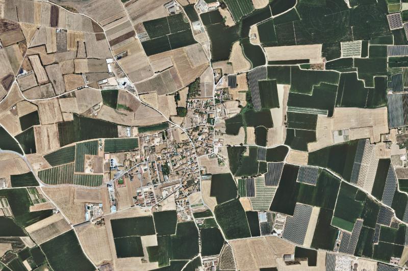 Ortofoto actual del núcleo de Vilamacolum