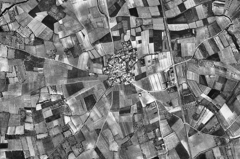 Ortofoto de 1956-1957 del núcleo de Vilamalla