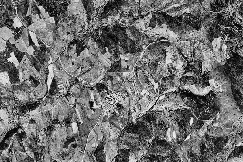 Ortofoto de 1956-1957 del núcleo de Vilamaniscle