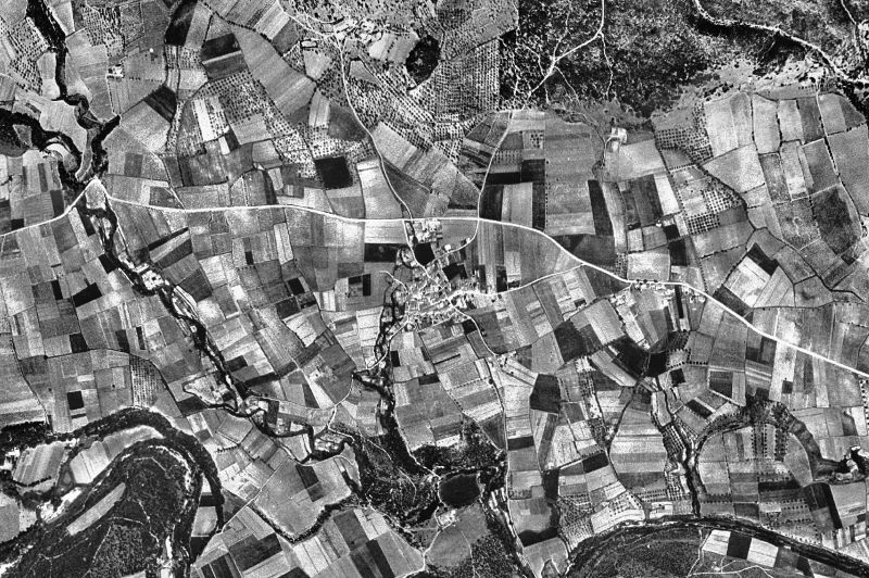 Ortofoto de 1956-1957 del núcleo de Vilanant